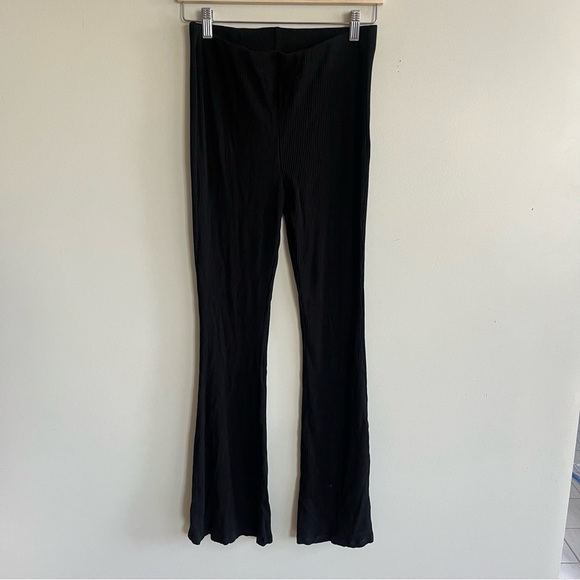 H&M Pants - H&M Black Ribbed Flare Pants